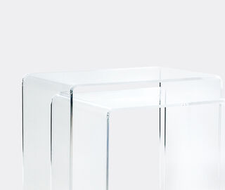 VESTA 'Simply' table, set of two, transparent TRANSPARENT VEST25SIM601TRA