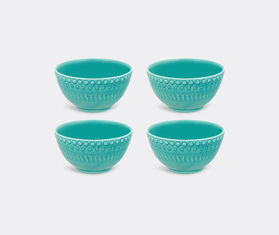 Bordallo Pinheiro &lsquo;Fantasia&rsquo; bowl, set of four, acqua green TURQUOISE BOPI23FAN659LGR