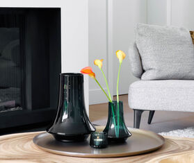 XLBoom 'Spinn' vase, large, green GREEN XLBO23SPI069GRN