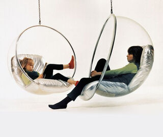 Eero Aarnio Originals 'Bubble' chair, silver SILVER EEAA19BUB442SIL