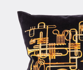Seletti 'Trumpets' cushion GOLD SELE21POL359BLK
