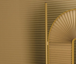 Dante - Goods And Bads 'Minima Moralia' room divider, champagne GOLD DANT17MIN468GOL