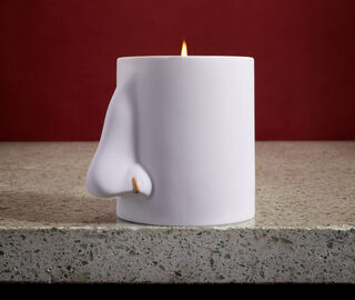 L'Objet 'Nez' candle, white WHITE LOBJ24NEZ280WHI