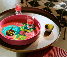 Lisa Corti &#39;Nizam Flower&#39; tray, geranium multicolor MULTICOLOUR LICO24TRA158PIN