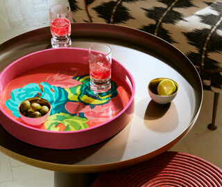 Lisa Corti 'Nizam Flower' tray, geranium multicolor MULTICOLOUR LICO24TRA158PIN