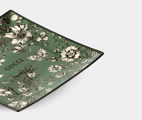 Gucci 'Flora Sketch' tray, green and ivory GREEN GUCC23CHA271GRN