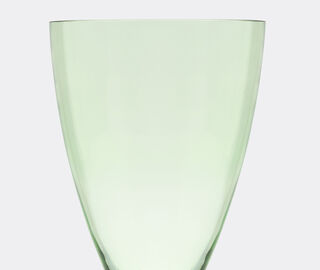 Produzione Privata 'Basequadra' vase, transparent green GREEN PRPR25BAS682GRN