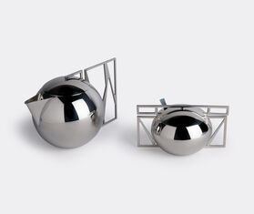 Riva 'Trama' sugar bowl and spoon SILVER RIVA17TRA986SIL