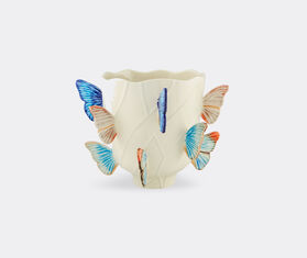 Bordallo Pinheiro &#39;Cloudy Butterflies&#39; vase, small, light blue MULTICOLOUR BOPI22CLO920MUL