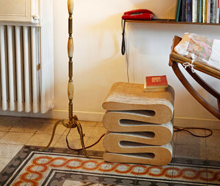Vitra 'Wiggle Stool' BROWN VITR19WIG510BEI