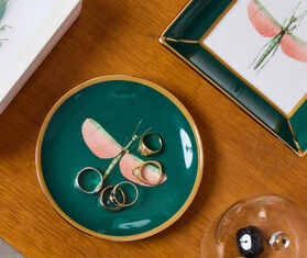 La DoubleJ &#39;Libellula&#39;, mini plate, green GREEN LADJ25MIN240MUL