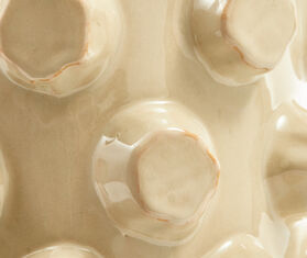 POLSPOTTEN &#39;Structure&#39; vase, beige BEIGE POLS25VAS244BEI