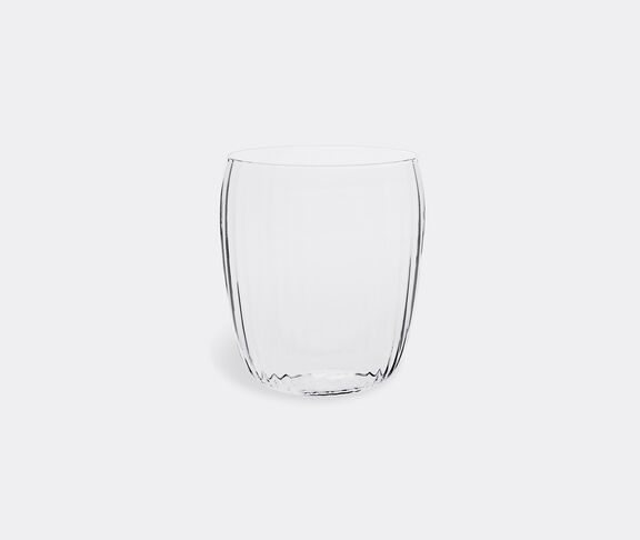 Studio David Lehmann Handblown Drinking Glass, Stripes Pattern Transparent ${masterID} 2