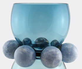 Vanessa Mitrani &#39;Tiffany&#39; vase, duck blue and bronze BLUE VAMI23TIF873BEI