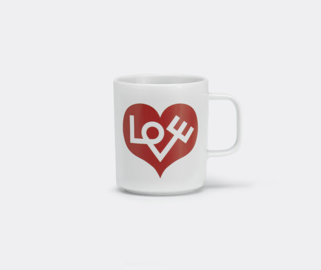 Vitra 'Love Heart' coffee mug, red, squared handle MULTICOLOUR VITR20COF353WHI