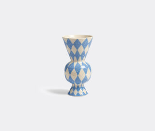 &amp;k Amsterdam 'Rhombic' vase, blue MULTICOLOUR AMST25VAS012MUL