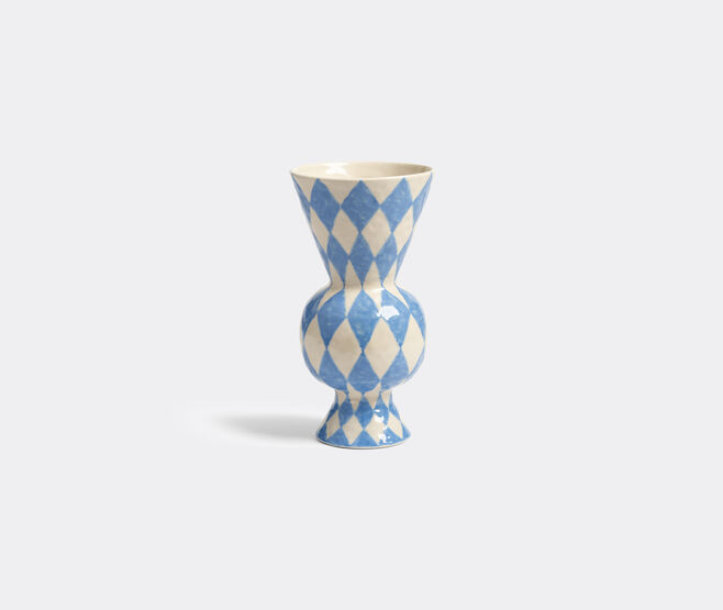 &k Amsterdam 'Rhombic' vase, blue MULTICOLOUR AMST25VAS012MUL