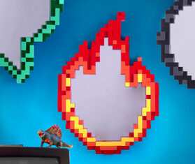 Seletti &#39;Flame&#39; mirror, clear TRANSPARENT SELE25PIX909TRA