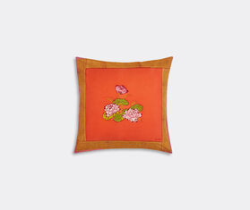 Lisa Corti 'Tea Flower' cushion, medium, red and orange ORANGE LICO23CUS387MUL