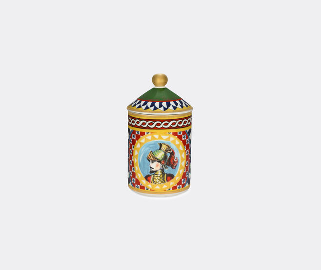 Dolce&Gabbana Casa 'Carretto' porcelain scented candle, wild jasmine, green lid GREEN DGCA23PER983MUL