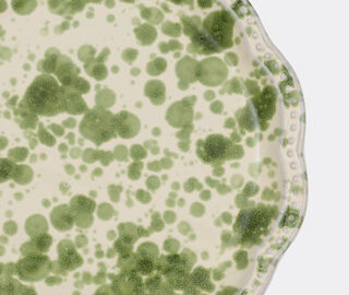 Cabana 'Speckled' dinner plate, green and white GREEN CABA23SPE644GRN