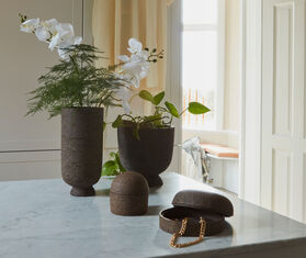 AYTM 'Terra' flowerpot, low BROWN AYTM22TER934BRW