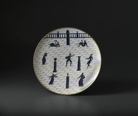 Ginori 1735 &#39;Passeggiata Archeologica&#39; plate, white WHITE RIGI20PAS519WHI