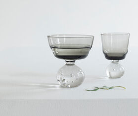 Serax &#39;Eternal Snow&#39; stemmed glass, set of six, medium, grey GREY SERA24SET778GRY