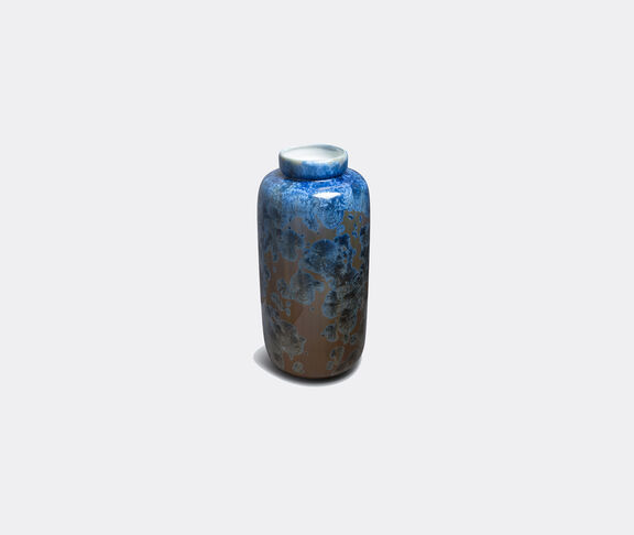Milan Pekar Studio Vase, Krystalline Glaze (Large ) Brown, Blue ${masterID} 2