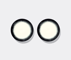 Serax &#39;D&eacute;&#39; starter plate, variation 4, set of two, white and black WHITE SERA24PLA490WHI