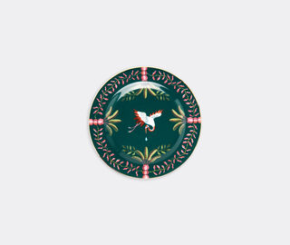 La DoubleJ 'Egret' dessert plate, set of two MULTICOLOUR LADJ22DES028MUL