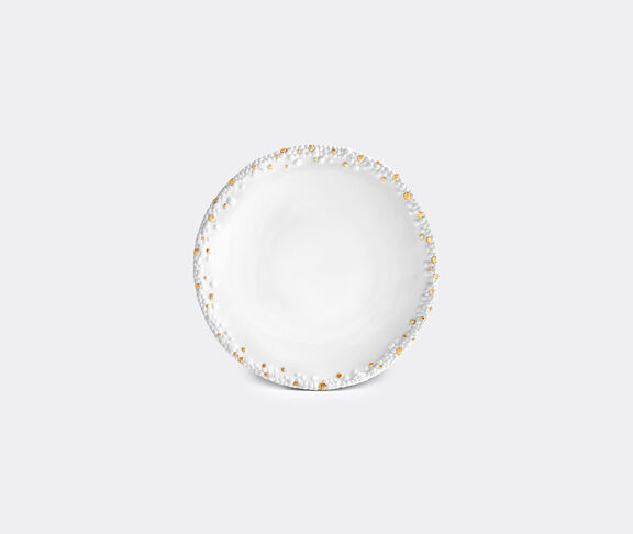 L'Objet 'Mojave' dinner plate white & gold ${masterID}