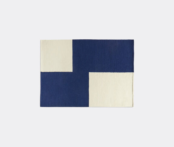 Hay 'Flat Works' rug, blue Blue, white ${masterID}