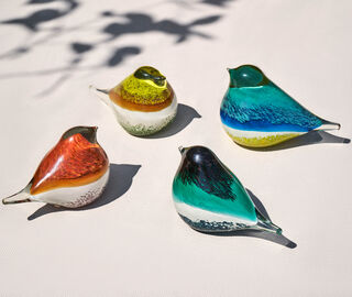 Octaevo 'Atlas' bird, blue and yellow MULTICOLOUR OCTA19GLA809YEL