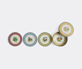 Lisa Corti 'Jungle Parrot' dessert plate, set of four, multicolor MULTICOLOUR LICO26JUN103MUL