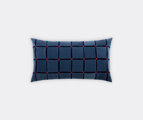 Christina Lundsteen &#39;Athena&#39; cushion, silverblue, dark blue and tomato MULTICOLOUR CHLU25ATH217MUL