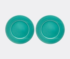 Bordallo Pinheiro &lsquo;Fantasia&rsquo; charger plate, set of two, acqua green TURQUOISE BOPI23FAN628LGR