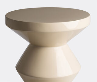 POLSPOTTEN 'Zig Zag' stool, beige BEIGE POLS22ZIG968BEI