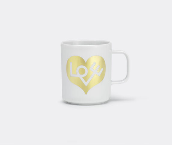 Vitra 'Love Heart' coffee mug, gold, squared handle White, gold VITR20COF339WHI