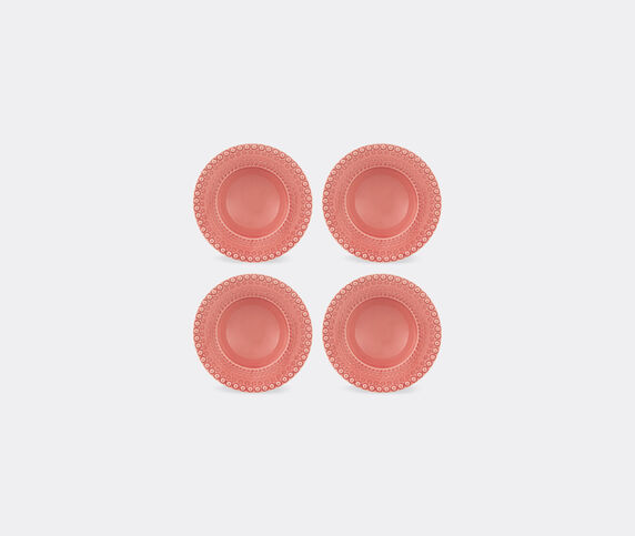 Bordallo Pinheiro ‘Fantasia’ soup plate, set of four, pink Pink BOPI23FAN758PIN