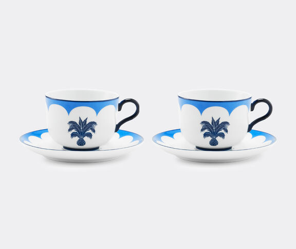 Aquazzura Casa 'Jaipur' teacup and saucer, set of two, blue undefined ${masterID}