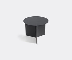 Hay &#39;Slit&#39; round table, small, black BLACK HAY122SLI334BLK