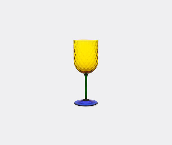 Dolce&Gabbana Casa 'Carretto Siciliano' red wine glass, yellow and blue undefined ${masterID} 2