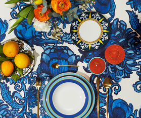 La DoubleJ 'Levante' dessert plate, set of two MULTICOLOUR LADJ23DES819MUL