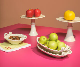 Bitossi Home 'Bow' platter, ivory IVORY BIHO26DEC937IVO