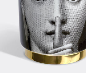 Fornasetti &#39;Silenzio&#39; candle, Teme e Variazione decor GOLD FORN25SCE535MUL