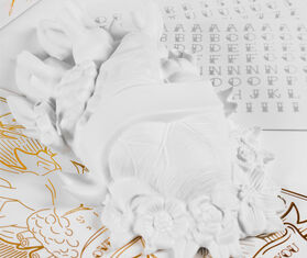 Seletti &#39;Holy Love in Bloom&#39; vase, white WHITE SELE25POR431WHI