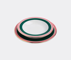 La DoubleJ 'Rainbow' soup and dinner plates, set of four MULTICOLOUR LADJ20SOU271MUL