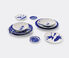Cassina 'Le Monde de Charlotte Perriand, Tronc', flat plates, set of two White and blue CASS21SET187BLU