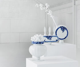 Vista Alegre 'Blue Ming' round vase MULTICOLOUR VIAL20VAS525BLU